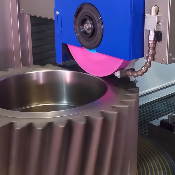 Gear grinding process improving tooth accuracy, surface finish, and meshing performance