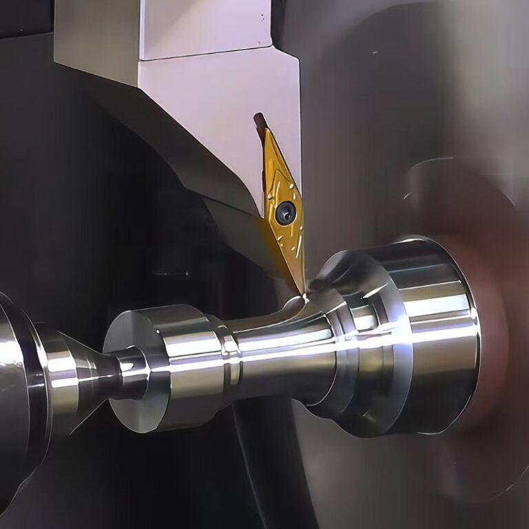 Precision turning process using CNC lathe for high-accuracy metal parts