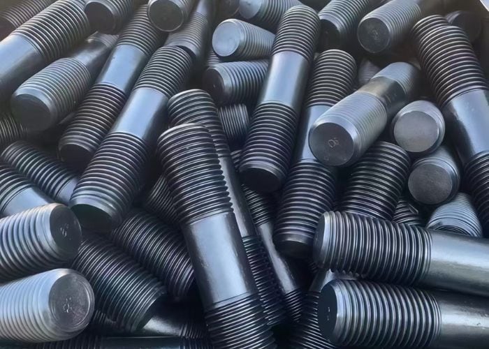 QPQ coated stud bolts used in industrial applications, providing enhanced wear resistance, corrosion protection, and long service life