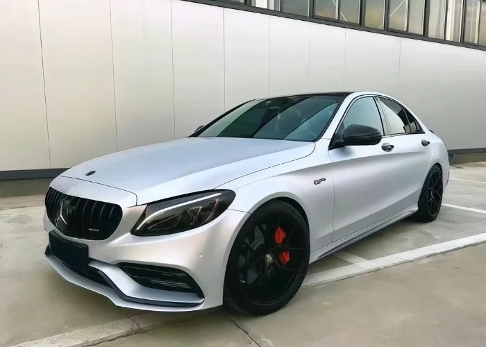 Satin finish anodized aluminum surface used in automotive trim and components