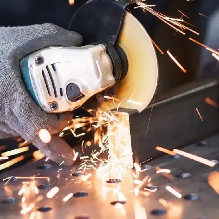 how to cut stainless steel thick plate with angle grinder in fabrication environment