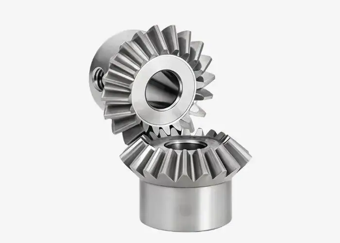 bevel gears used to transmit motion between intersecting shafts