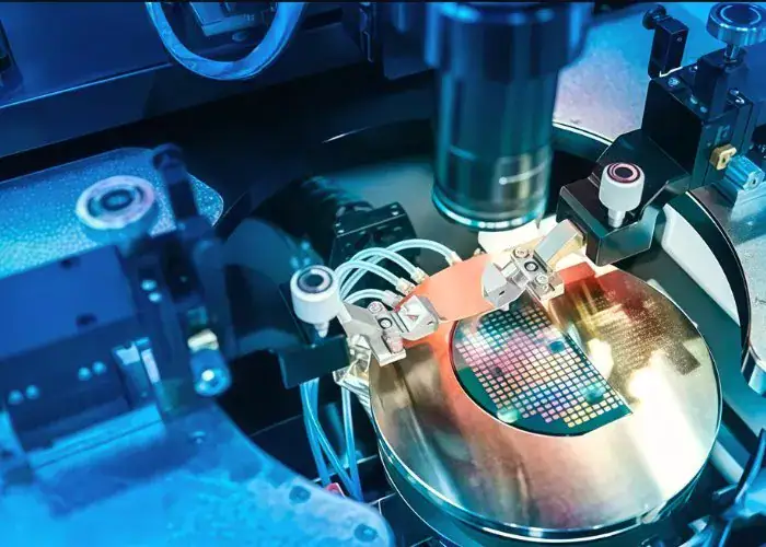 Chemical etching machining of a monocrystalline silicon wafer for the semiconductor manufacturing industry