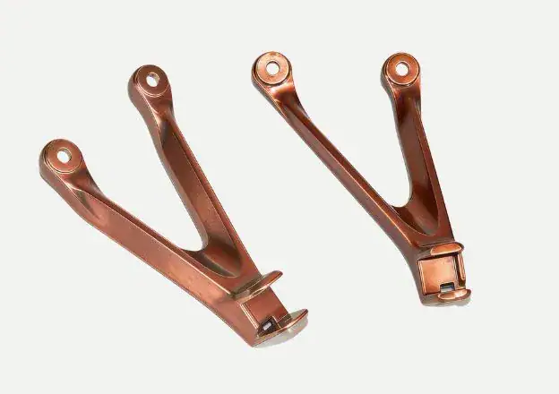 Precision copper motorcycle parts manufactured by CNC machining