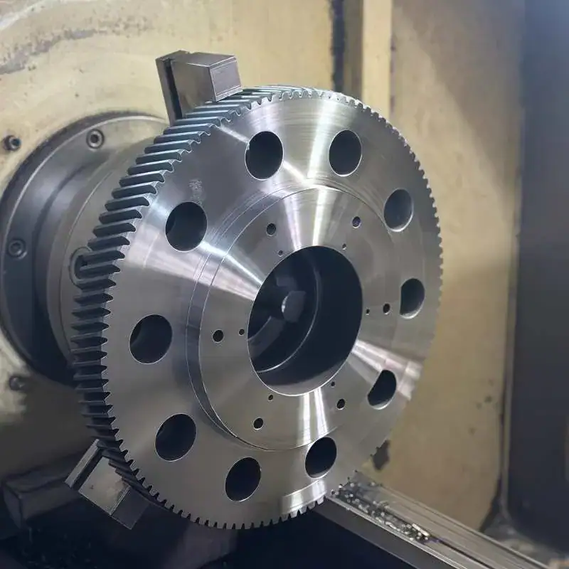 precision cnc machined aluminum gear used for mechanical transmission