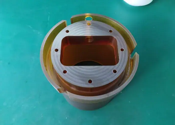 CNC turn-mill machining of a Torlon 4301 PAI cavity part for the semiconductor equipment industry