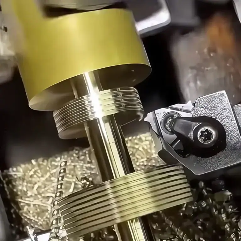 Precision CNC turned brass components for electronic applications