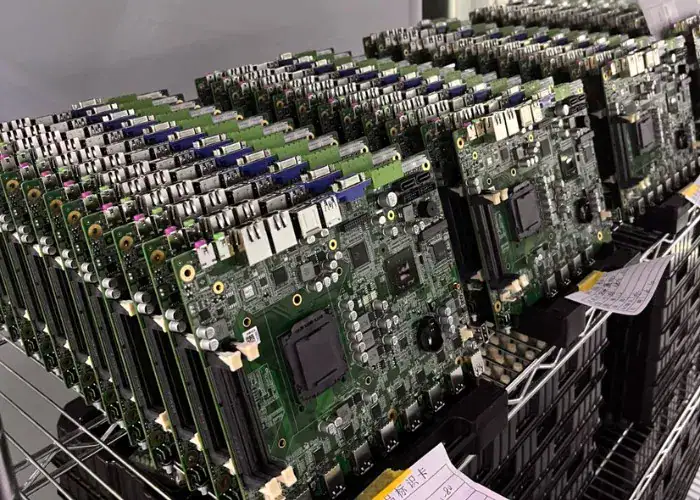 Electronics PCB assembly with FR-4 circuit boards for industrial control and semiconductor equipment applications