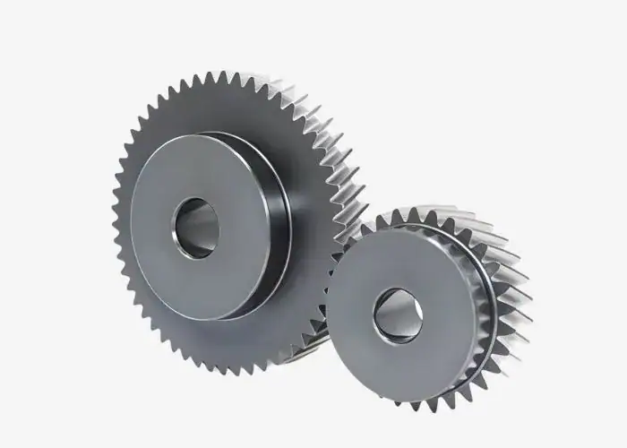 internal gear with teeth on the inside surface used in planetary systems