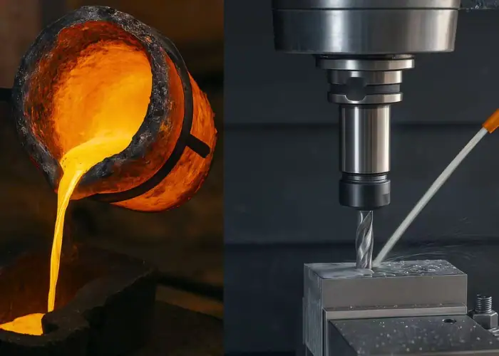 Metal casting process in production decision analysis