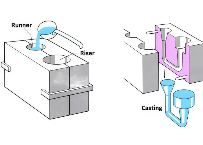Metal machining process for manufacturing choice
