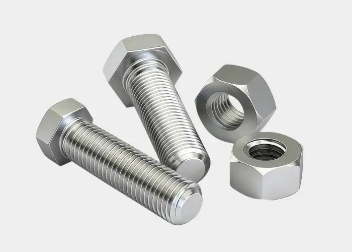 Hex nut fastener for mechanical connections