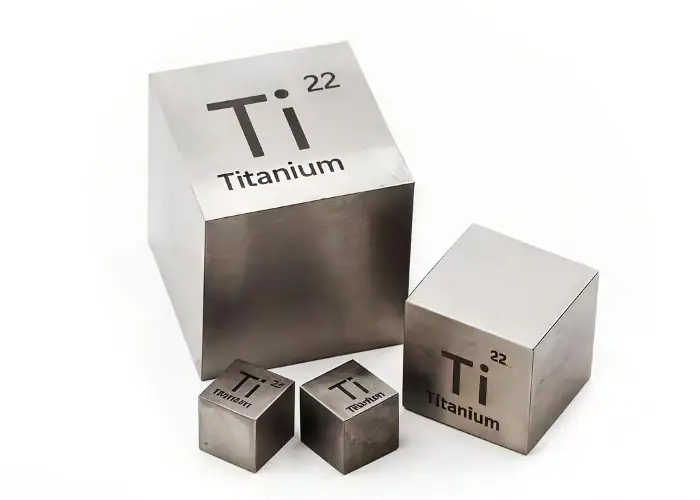 Titanium Ti-6Al-4V alloy used in aerospace and medical components