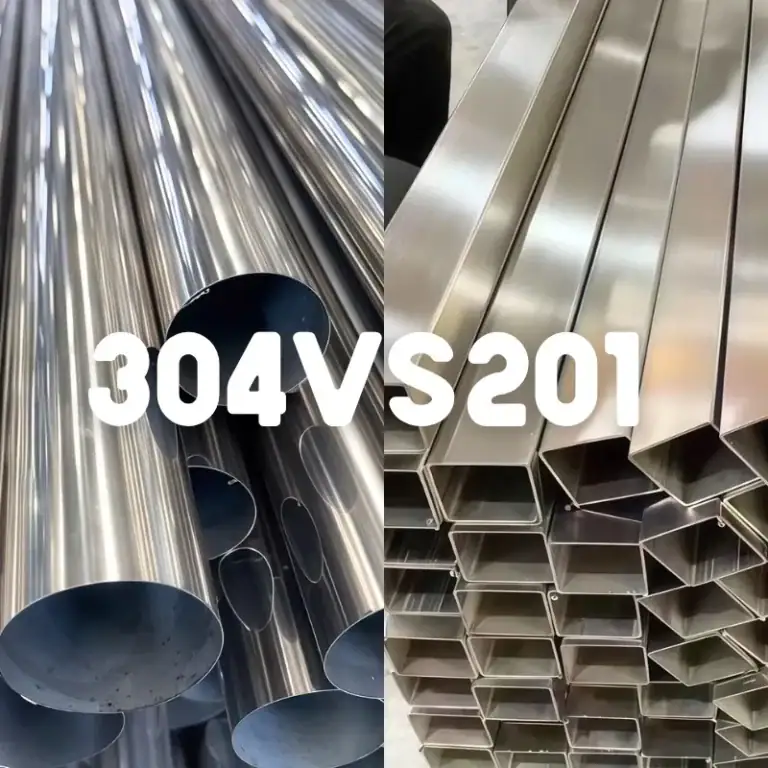 304 stainless steel round tube vs 201 stainless steel square bar