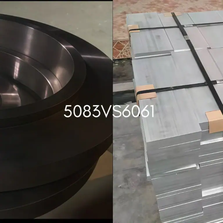 5083 aluminum machined flange part vs 6061-T6 aluminum plate raw material
