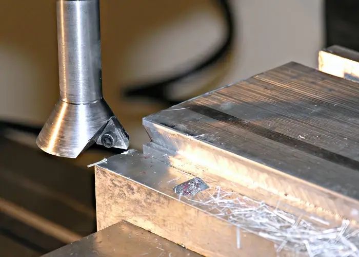 CNC milling of a 6061 aluminum alloy dovetail groove part