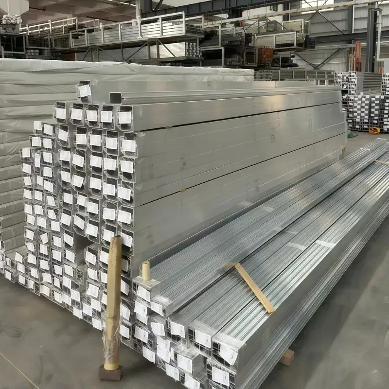 6061 aluminum square tube extruded aluminum profile raw material