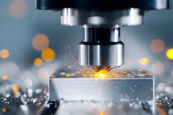 Aluminum parts in five-axis CNC machining