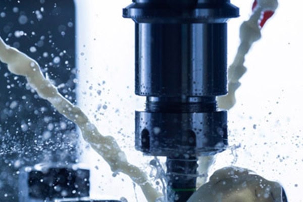 This is a photo of milling on a CNC machining center.