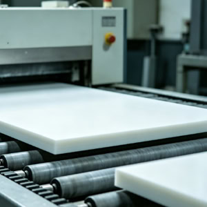 White engineering plastic sheets to be CNC machined