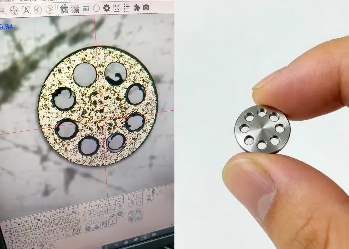 CNC machined precision multi-hole 7075 aluminum shim