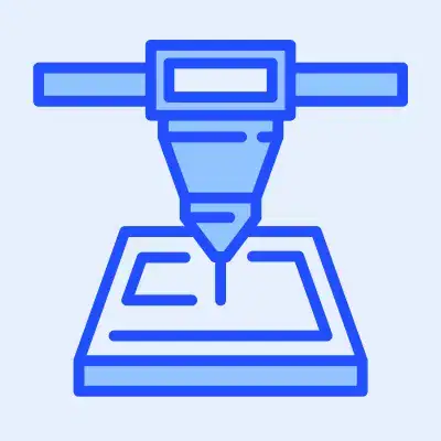 CNC machining animation icon