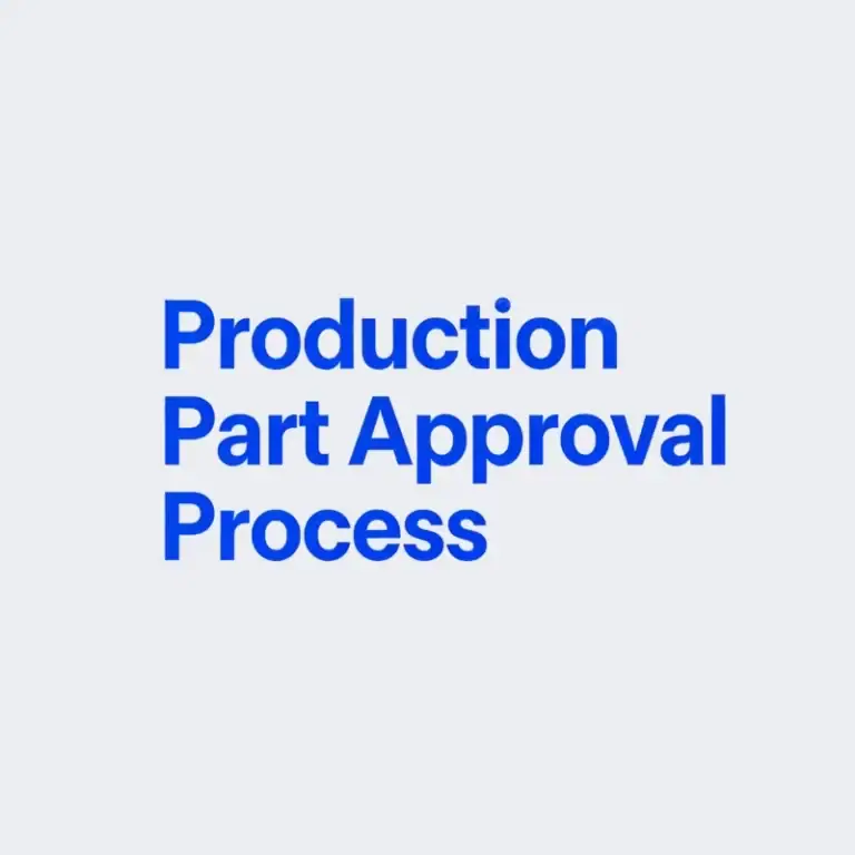 Text cover image for the Production Part Approval Process