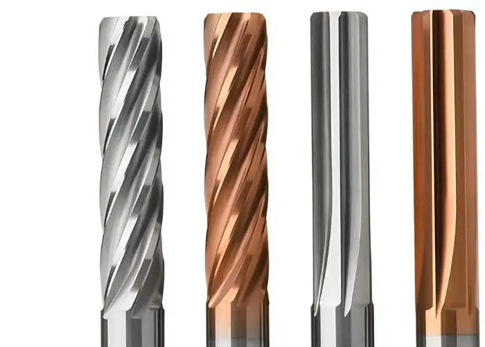 Precision hole reaming machining with carbide spiral flute machine reamer