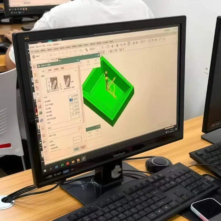 STEP format 3D model of square cavity part