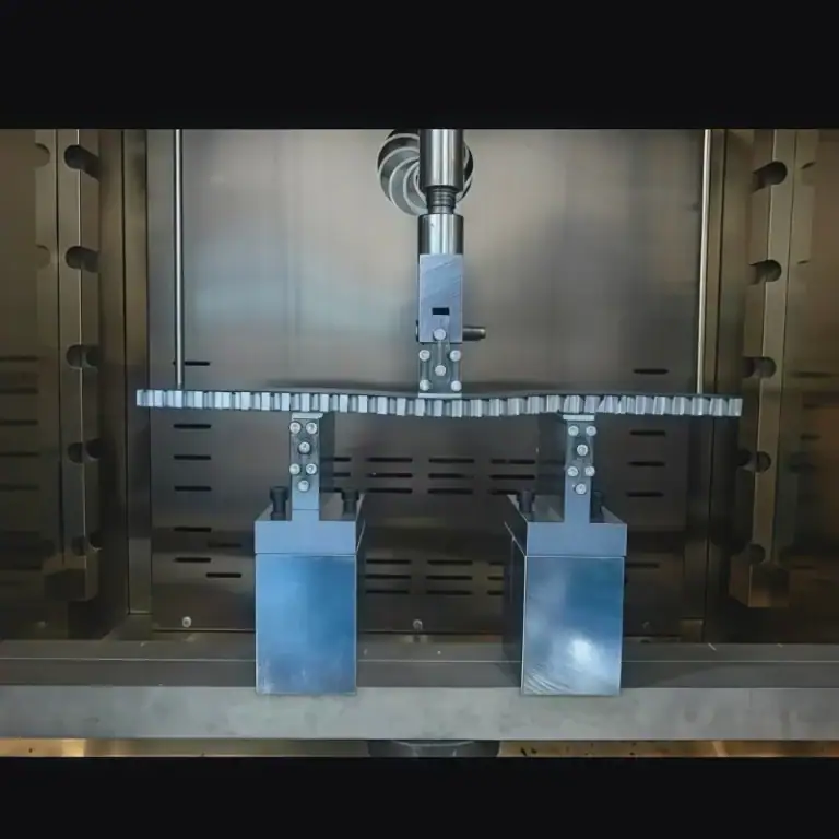 Three-point bending strength test universal material testing machine fixture