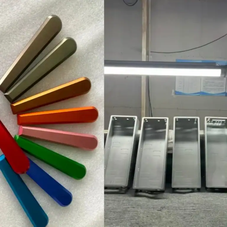 Type II anodized colored aluminum decorative handle vs Type III hard anodized aluminum equipment housing