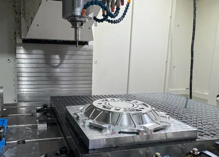 CNC milling process of a 6082 aluminum electronic part for precision machining applications