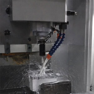Images of metal cutting processes on vertical milling machines,