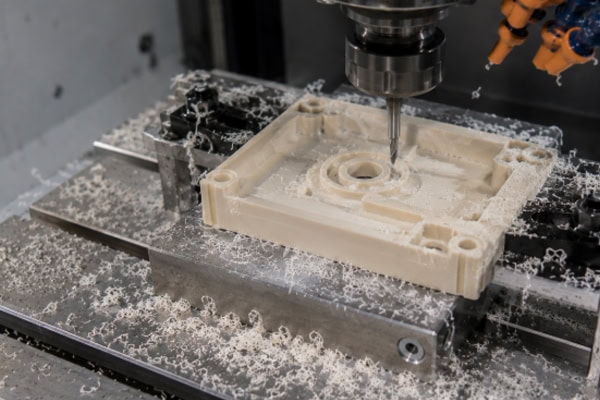 CNC machine tool machining of PEEK precision parts