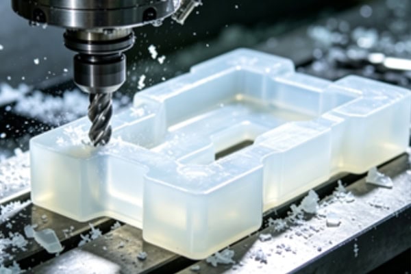 CNC machining of nylon plastic materials