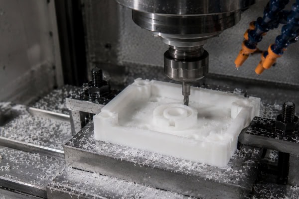 CNC machining of plastic square parts