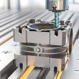 CNC milling machine for metal processing
