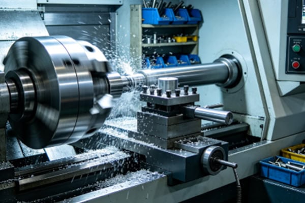 عملية التشغيل الفعلية باستخدام الحاسوب (CNC)