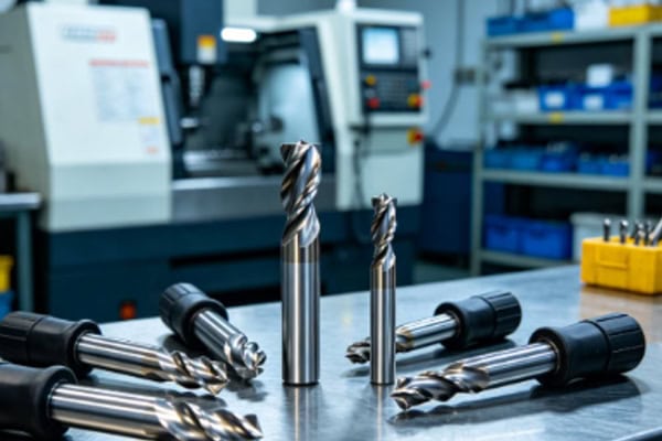 Carbide drills and end mills for CNC machining