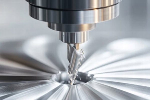 Images of CNC lathe turning.