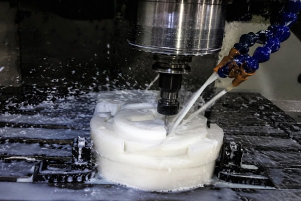 POM plastic material CNC processing process