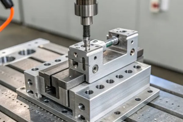 Precision machining tools in a metalworking workshop