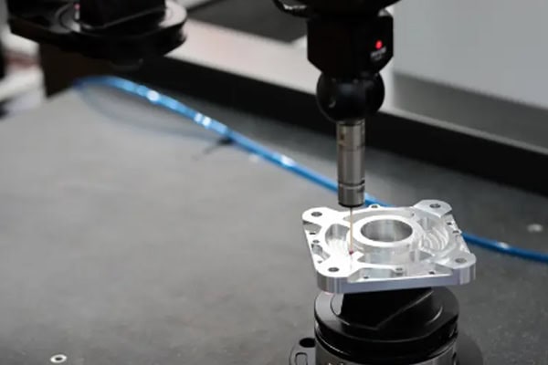 Quality control testing of CNC milling process