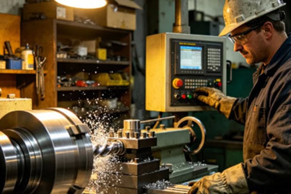 Turning worker picture