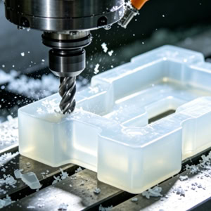 CNC machining of nylon plastic materials