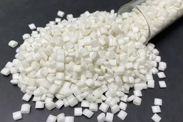 White plastic CNC machining effect workpiece