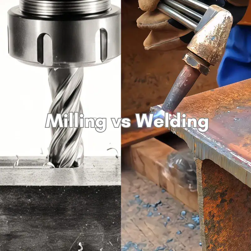 CNC milled stainless steel parts compared with site welded steel fabrication for precision and structural applications
