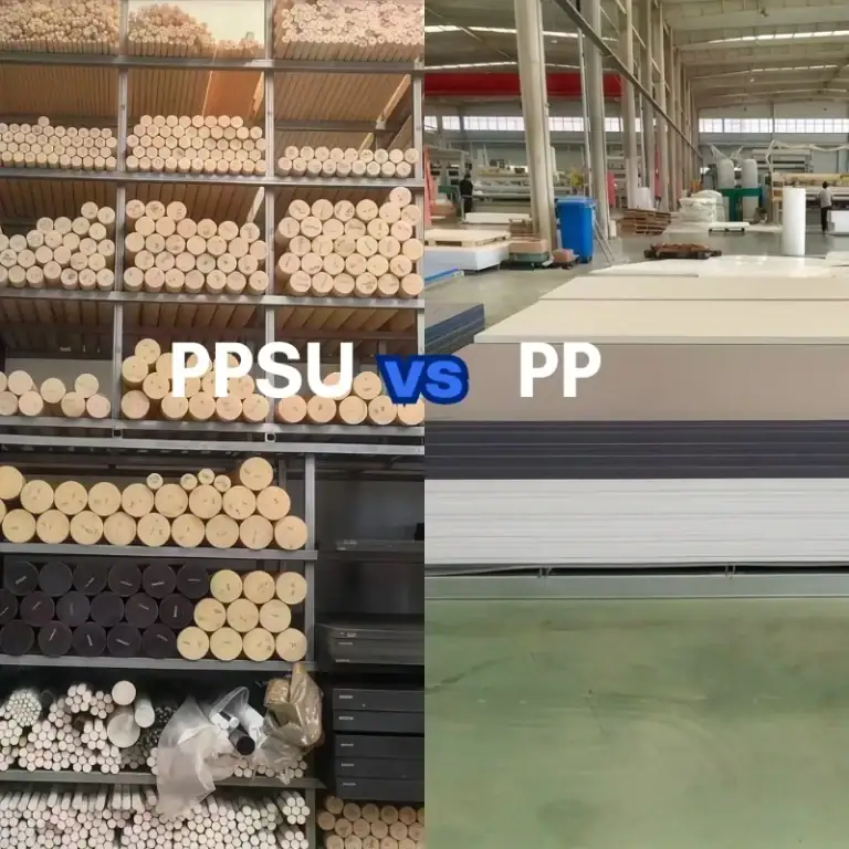 Food-Contact Grade PPSU Rods vs General-Purpose PP Sheets and Rods