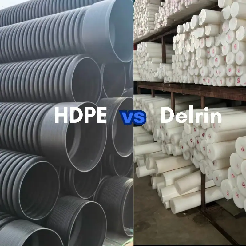 HDPE Municipal Drainage Corrugated Pipe vs Delrin Precision Machined Rods