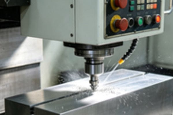 Images of wet milling operations on a conventional vertical milling machine.